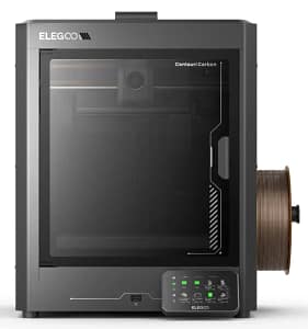 elegoo centauri carbon Elegoo Centauri Carbon enclosed CoreXY 3D printer featuring integrated camera and carbon air filtration for safe home printing